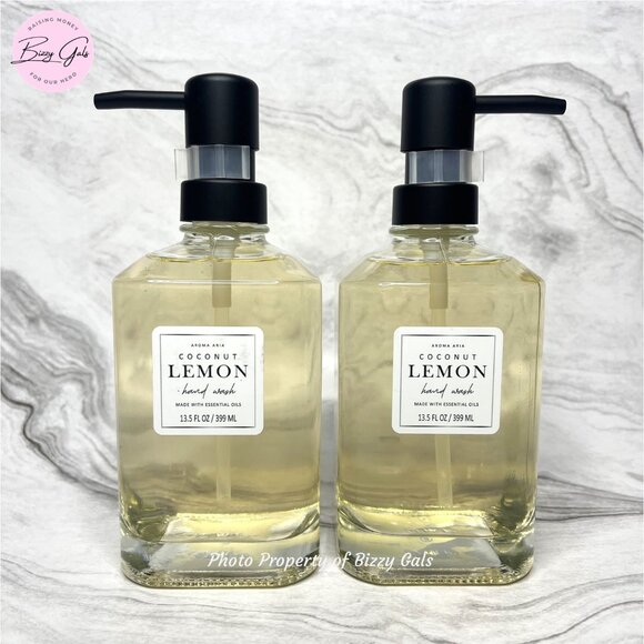 2 Aroma Aria COCONUT LEMON Hand Soap - Picture 1 of 1